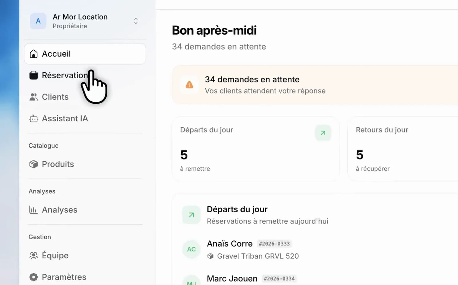 A shorter menu, pages where you expect them